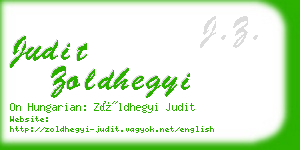 judit zoldhegyi business card